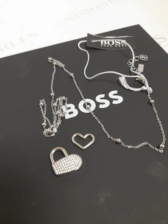 BOSS SOULMATE HEART STERLING SILVER NECKLACE  RRP £79