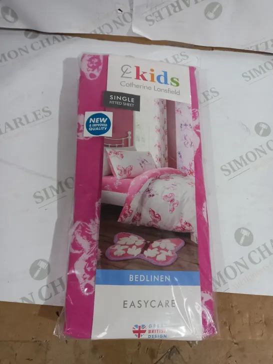 EASY CARE PINK FITTED SHEET FOR SINGLE BEDS 