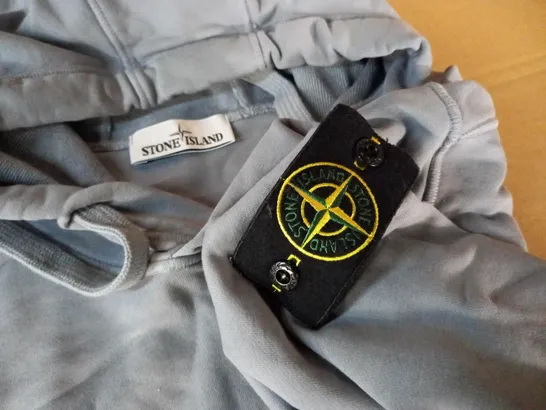 STONE ISLAND LIGHT BLUE HOODIE - XL