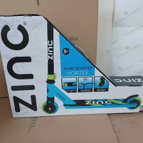 BOXED ZINC STUNT SCOOTER VORTEX 