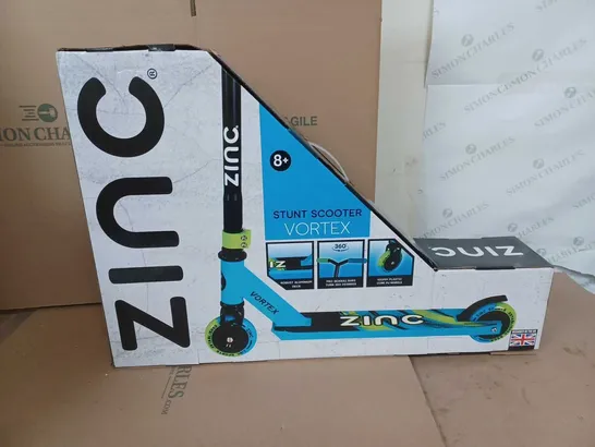 BOXED ZINC STUNT SCOOTER VORTEX 