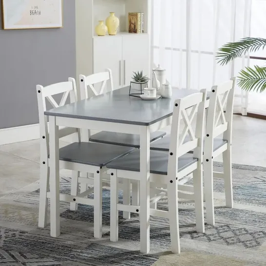 BOXED DENNY 4 PERSON DINING TABLE SET