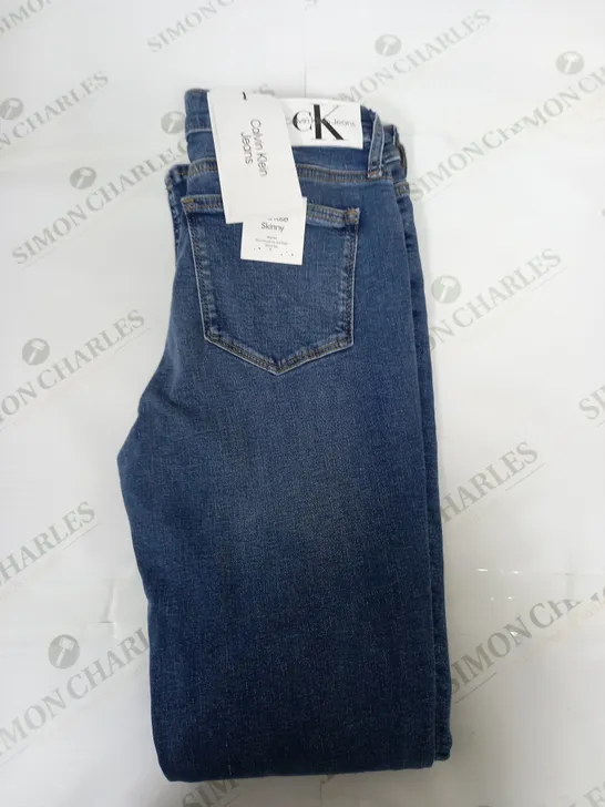 CALVIN KLEIN MID RISE SKINNY DENIM JEANS SIZE W28 L32