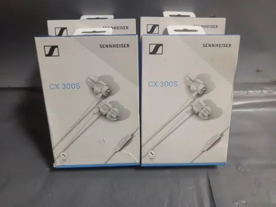 LOT OF 4 BOXED SENNHEISER CX 300S EARPHONES