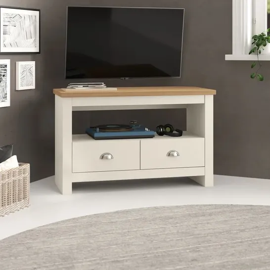 BOXED LORETTA CORNER TV STAND