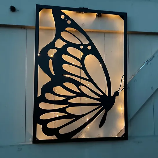 BOXED SOLAR LED WALL DECOR - BUTTERFLY 