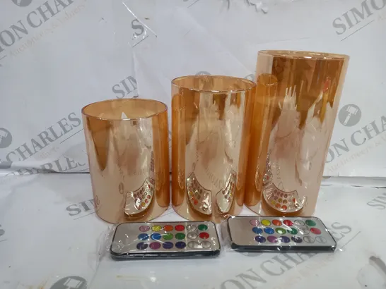 3 PACK OF FLAMELESS LED CANDLES