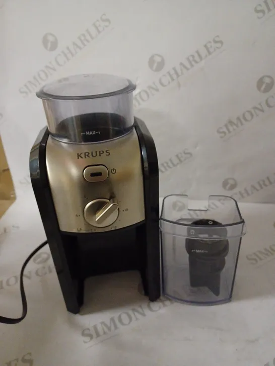 KRUPS EXPERT BURR GRINDER FOR COFFEE BEANS