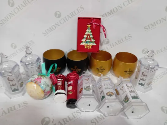 BOX TO CONTAIN APPROX 25 X ASSORTED HOUSEHOLD PRODUCTS, INCLUDES CUPS, ORNAMENTS FOR VARIOUS RELIGIOUS HOLIDAYS ETC - COLLECTION ONLY