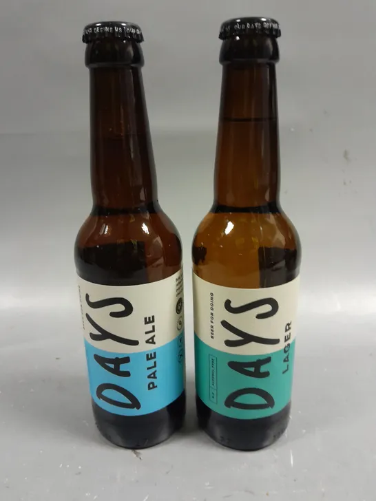 24 X BOTTLES OF DAYS ALCOHOL FREE LAGER & PALE ALE - 24 X 330ML - COLLECTION ONLY