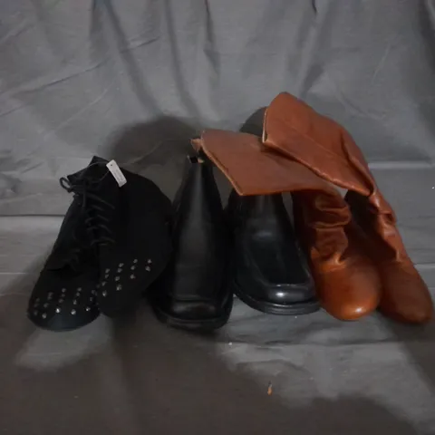 APPROXIMATELY 10 PAIRS OF ASSORTED WOMEN SHOES IN VARIOUS STYLES AND SIZES 