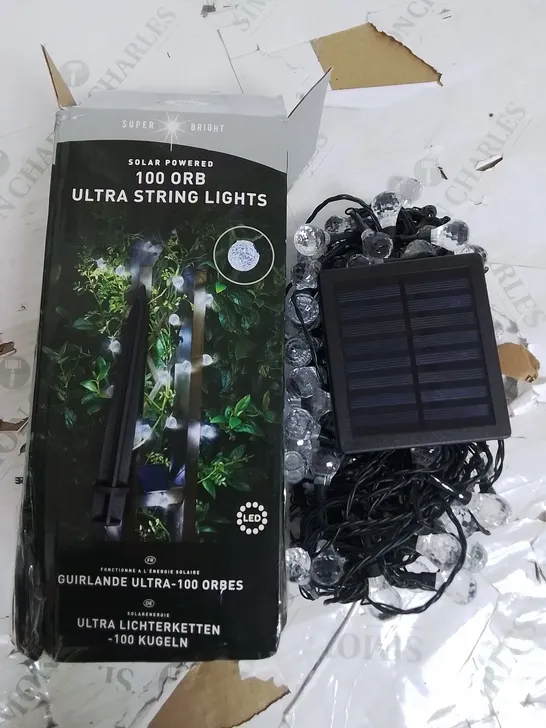 SOLAR STRINGLIGHTS - ULTRA 100 ORB RRP £32.99