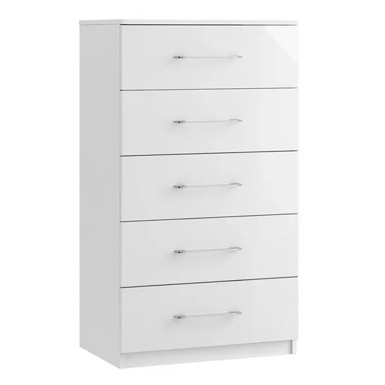 BOXED ROMFORD 5 DRAWER CHEST OF DRAWERS