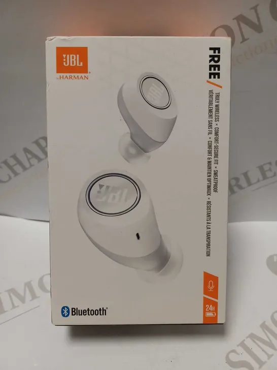 JBL FREE WHITE TRULY WIRELESS EARPHONES 