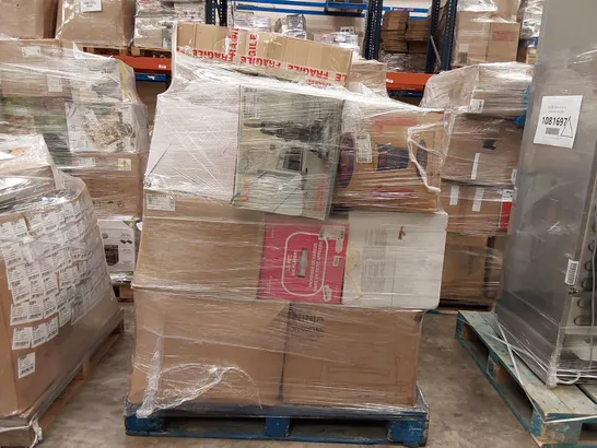 PALLET OF APPROXIMATELY 30 UNPROCESSED RAW RETURN HOUSEHOLD AND ELECTRICAL GOODS TO INCLUDE;