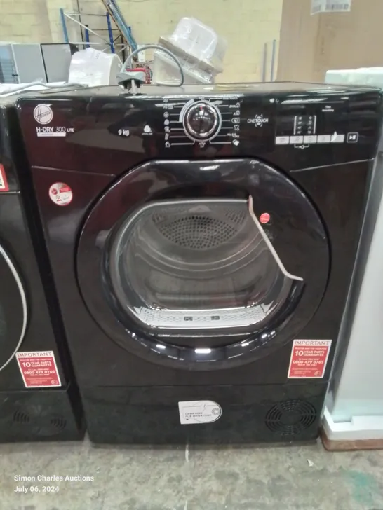 HOOVER 9KG H-DRY CONDENSER TUMBLE DRYER IN BLACK