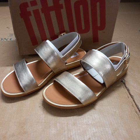 BOXED FITFLOP GRACIE LEATHER BACK STRAP SANDALS - UK 5