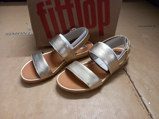 BOXED FITFLOP GRACIE LEATHER BACK STRAP SANDALS - UK 5