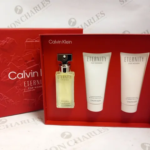 BOXED CALVIN KLEIN ETERNITY FOR WOMEN GIFT SET