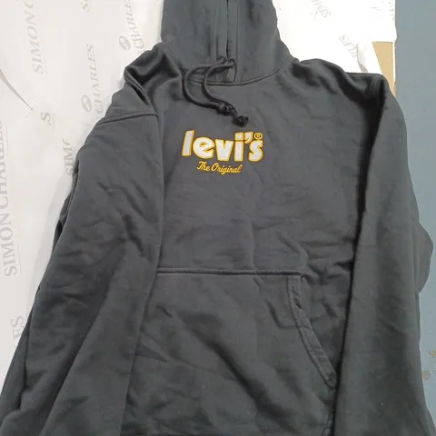 LEVIS BLACK ORIGINALS HOODIE - MEDIUM 