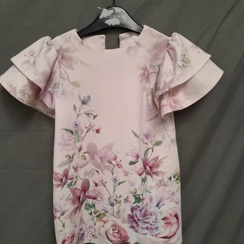 NEXT GIRLS PINK FLORAL DRESS AGE 5 YEARS