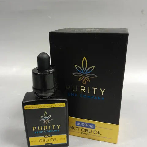 BOXED PURITY HEMP COMPANY MCT CBD OIL - 6000MG - 30ML