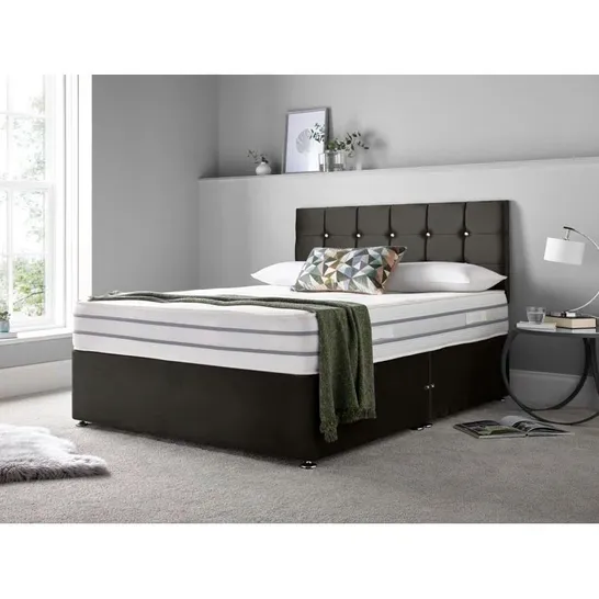 JAQUES MEMORY FOAM DIVAN BED BASE AND HEADBOARD 3 OUT OF 4 PARTS ONLY 