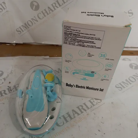 BOXED BABY'S ELECTRIC MANICURE SET 