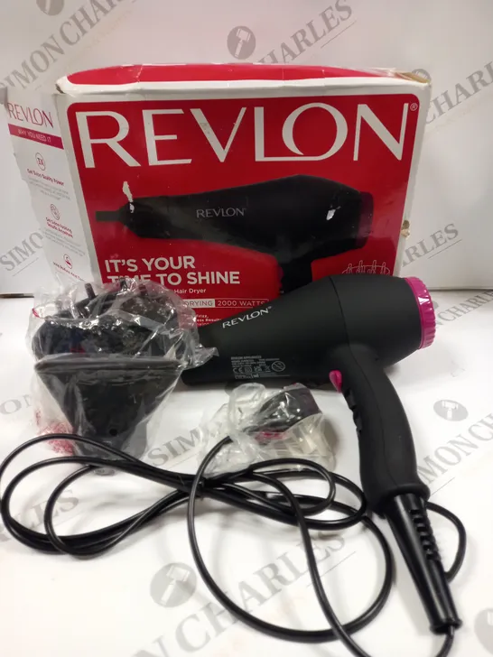 BOXED REVLON SMOOTH BRILLIANCE HAIR DRYER 