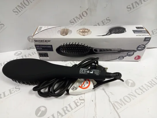 BOXED SILVER CREST HAIR STRAIGHTENING BRUSH 