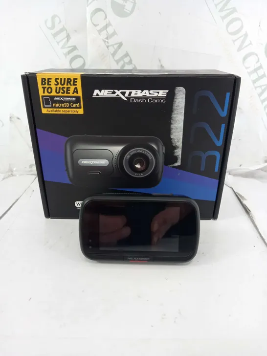 BOXED NEXTBASE 322GW VEHICLE DASH CAMERA 