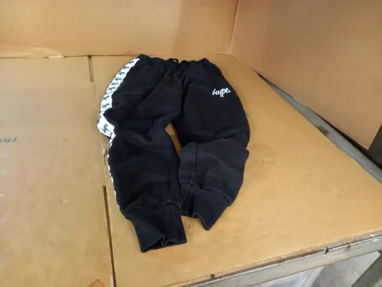 PAIR OF HYPE BLACK COTTON JOGGERS - SIZE 13 YEARS