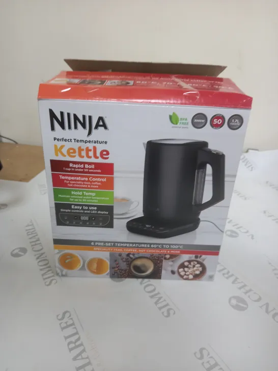 BOXED NINJA PERFECT TEMPERATURE KETTLE KT200UK