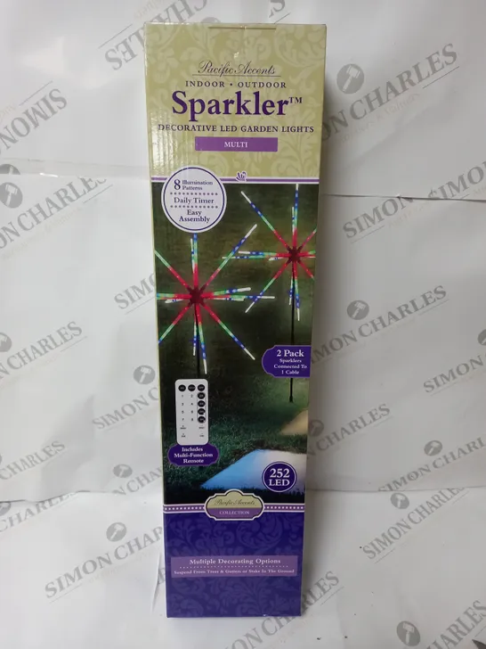 BOXED INDOOR-OUTDOOR SPARKLER DECORATIVE LED GARDEN LIGHTS 