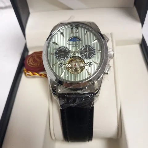 BOXED SWAN AND ADGAR LTD ED NAUTICAL AUTOMATIC WRIST WATCH