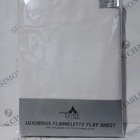 NORTHERN LUXE LUXURIOUS FLANNELETTE FLAT SHEET - KING SIZE