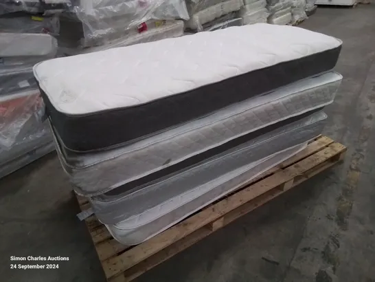 PALLET CONTAINING 5 SMALL SINGLE/SINGLE MATTRESSES IN VARIOUS QUALITY AND DEPTH 