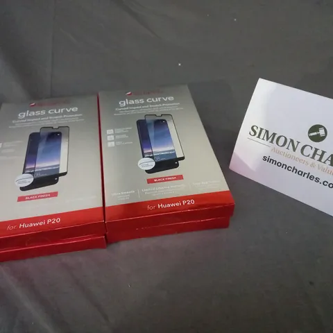 BOX OF APPROXIMATELY 45 INVISIBLE SHIELD GLASS CURVE SCREEN PROTECTORS