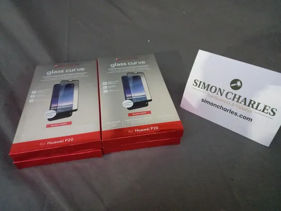 BOX OF APPROXIMATELY 45 INVISIBLE SHIELD GLASS CURVE SCREEN PROTECTORS