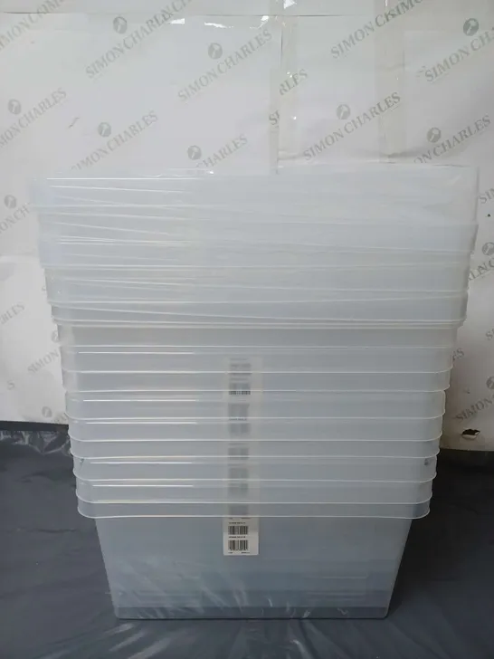 10 CLEAR STORAGE TUBS