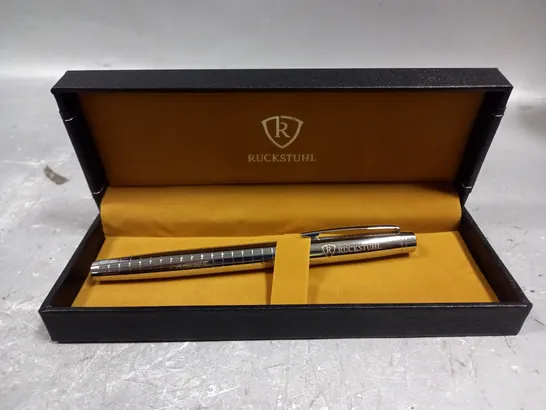 RUCKSTUHL STAINLESS STEEL LUXURY PEN IN GIFT BOX