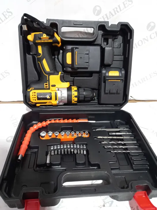 CONENTOOL 21V CORDLESS DRILL DRIVER SET, ELECTRIC SCREWDRIVER WITH 2X 1500MAH BATTERIES