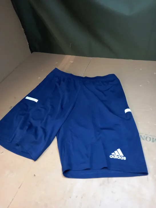 ADIDAS LOGO NAVY BLUE SHORTS SIZE L