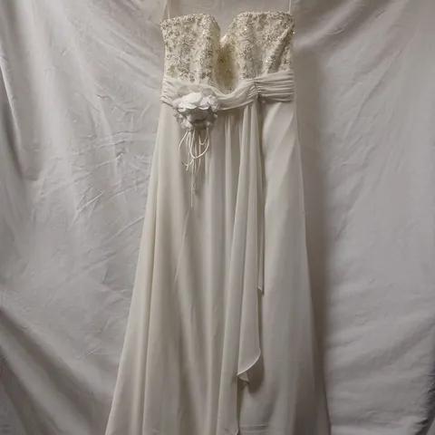 BERKETEX BRIDE NCELLA WEDDING DRESS, IVORY - SIZE 14