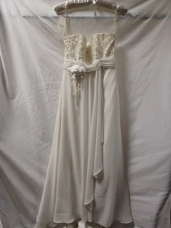 BERKETEX BRIDE NCELLA WEDDING DRESS, IVORY - SIZE 14