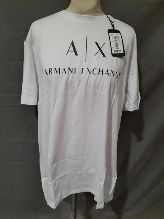 ARMANI EXCHANGE WHITE T-SHIRT - XXL