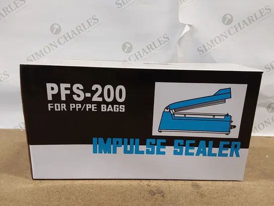 BOXED HANCHEN IMPULSE HEAT SEALER PFS-200 FOR PP/PE BAGS (1 BOX)