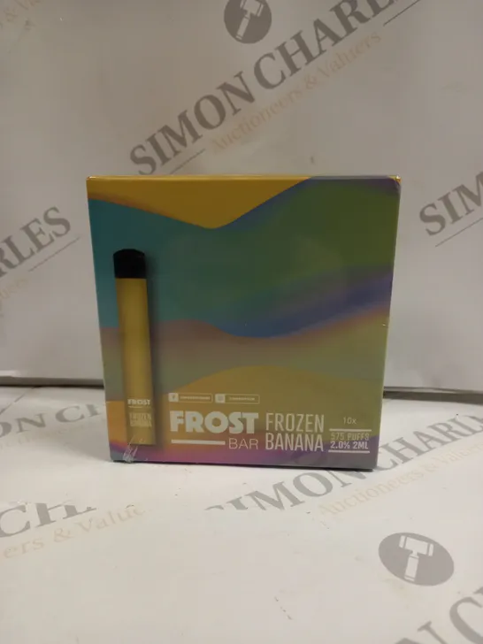 SEALED DR FROST FROST BAR PACK OF 10 DISPOSABLE VAPES - FROZEN BANANA 