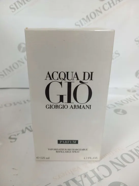 BOXED AND SEALED GIORGIO ARMANI ACQUA DI GIO PARFUM 125ML