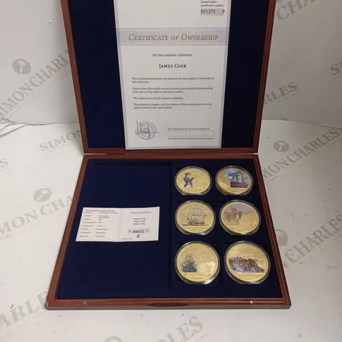 SET OF JAMES COOK COLLECTABLE COINS